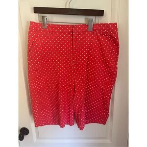 Mountain Lake Coral polka dot shorts size 16